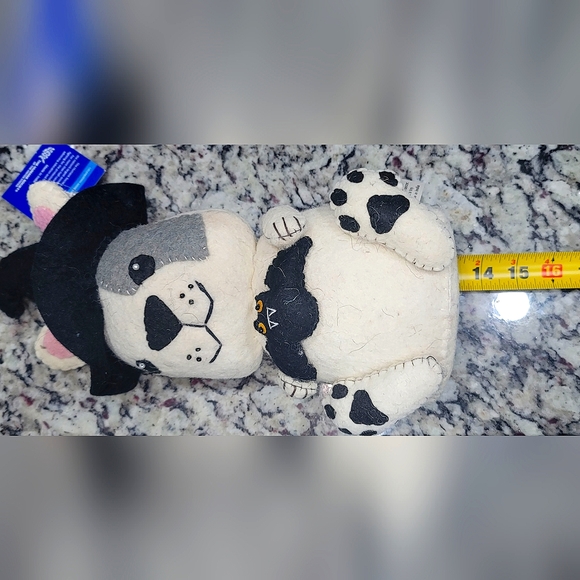 NWT in plastic Humane Society Halloween dog in witch hat. 13x5 inches - Picture 5 of 8